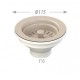 Βαλβίδα νεροχύτη 1 1/2" Μπεζ χρώμα Νο501 OEM