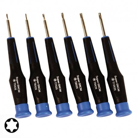 Κατσαβίδια ακριβείας Torx σετ 6 τεμ. 25mm T5-T10 OEM