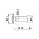 Ματάκι πόρτας Φ11.5 30-35mm DV180BR OEM