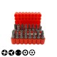Μύτες 1/4" 25mm με μαγνητικό αντάπτορα σετ 33 τεμ. FORCE 2331