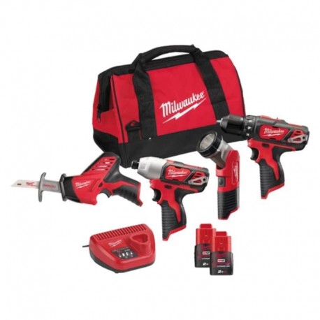 Σετ 4 εργαλείων M12 BPP4A-202B Milwaukee 4933441240