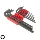 Κλειδιά Άλλεν Μακριά CrV σετ 9 τεμ. 1.5-10mm Mtx 112319