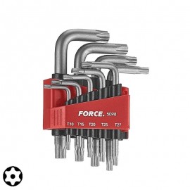 Κλειδιά άλλεν Torx με τρύπα σετ 9 τεμ. FORCE 5098T