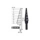 Τρυπάνι κωνικό 4-12mm 1" Milwaukee 48899301