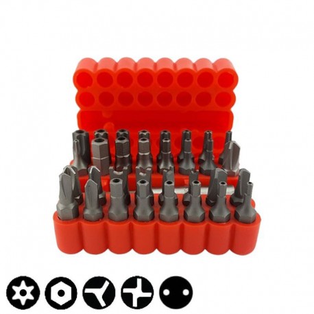 Μύτες 1/4" 25mm με μαγνητικό αντάπτορα σετ 33 τεμ. PASCO TOOLS 001639