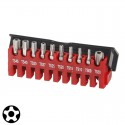 Μύτες Torx με τρύπα 1/4" 25mm σετ 10 τεμ. TS8-TS50 FORCE 21013