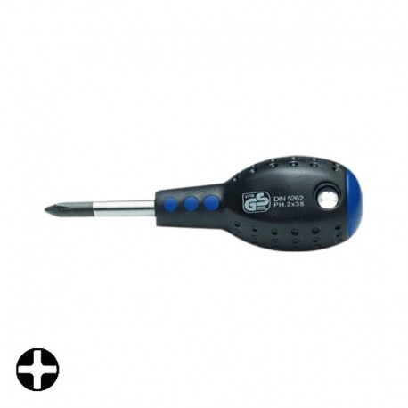 Κατσαβίδι σταυρός νάνος μαγνητικό PH2x38mm SUNDOVE G860238