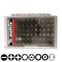 Μύτες 1/4" 25mm με μαγνητικό αντάπτορα σετ 61 τεμ. Mtx 113879
