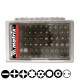 Μύτες 1/4" 25mm με μαγνητικό αντάπτορα σετ 61 τεμ. Mtx 113879