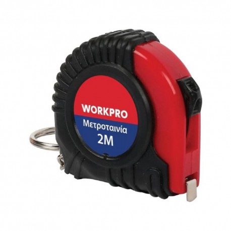 Μέτρο 2mx6mm μπρελόκ WORKPRO