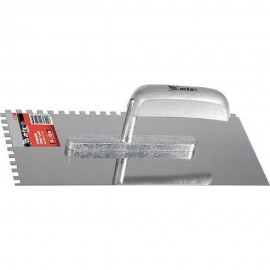 Σπάτουλα κόλλας inox με χερούλι και τετράγωνα δόντια 6x6mm Mtx 867379