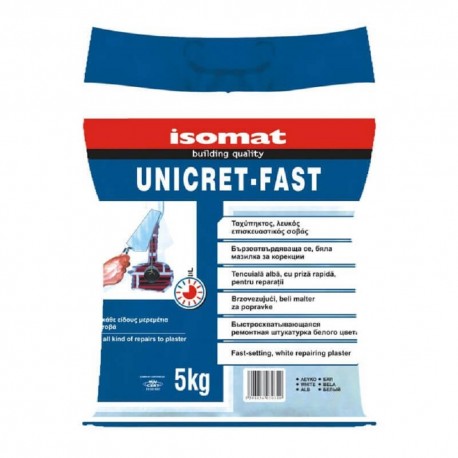 UNICRET-FAST Σοβάς επισκευαστικός Λευκός 5kg ISOMAT