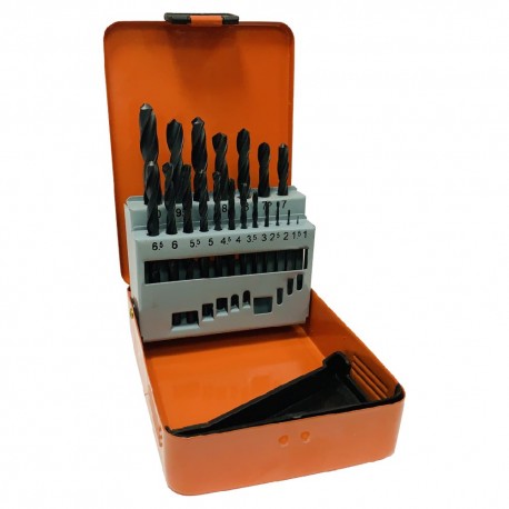 Τρυπάνια αέρος μαύρα σετ 19 τεμ. από 1mm έως 10mm PASCO TOOLS 000079