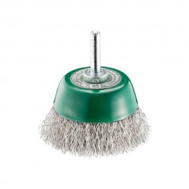 Συρματόβουρτσα καμπάνα Φ75 Inox με αξονάκι 6mm SIT B TE75 0985