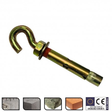 Μεταλλικά βύσματα γάντζου χτυπητά μπετού INDEX CH-GA