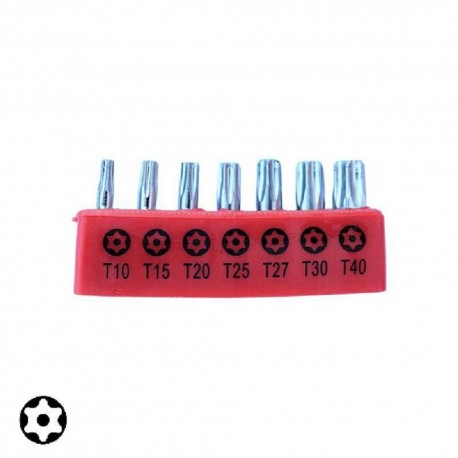 Μύτες Torx με τρύπα σετ 7 τεμ. T10-T40 PASCO TOOLS