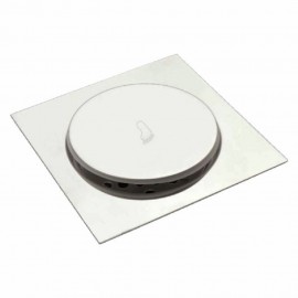 Σχάρα δαπέδου 12x12cm inox με καπάκι click-clack OEM
