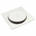 Σχάρα δαπέδου 12x12cm inox με καπάκι click-clack OEM