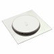 Σχάρα δαπέδου 12x12cm Inox με καπάκι click-clack OEM