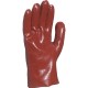 Γάντια PVC πετρελαίου κόκκινα 27cm