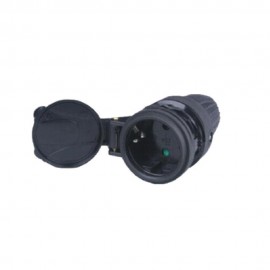 Φις σούκο θηλυκό καουτσούκ IP44 16A FERRARA 147-10033