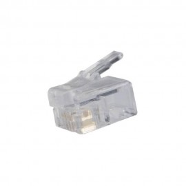 Φις τηλεφώνου Α.Τ. RJ11 6P4C σετ 10 τεμ. FERRARA 147-10052