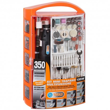 Πολυεργαλείο μίνι τύπου DREMEL 138W με εξαρτήματα σετ 350 τεμ. PG PG138W