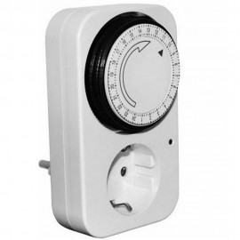 Χρονοδιακόπτης πρίζας 16A 24 ωρών Eurolamp 147-35000
