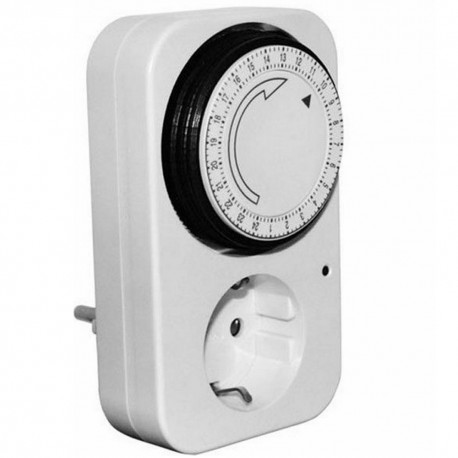 Χρονοδιακόπτης πρίζας 16A 24 ωρών Eurolamp 147-35000
