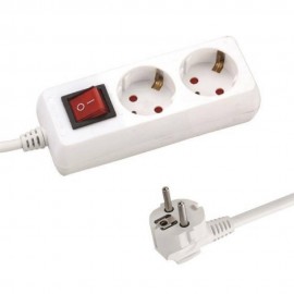 Πολύπριζο με διακόπτη και καλώδιο 1.5m 3X1.5mm Eurolamp