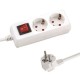 Πολύπριζο με διακόπτη και καλώδιο 1.5m 3X1.5mm Eurolamp