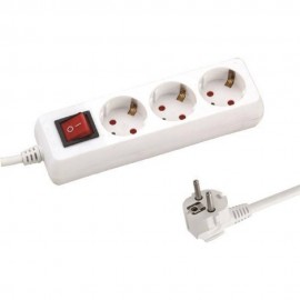 Πολύπριζο με διακόπτη και καλώδιο 3m 3X1.5mm Eurolamp
