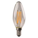 Λάμπα LED κεράκι (μινιόν) FILAMENT C37 E14 6500K γυάλινη Eurolamp