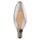Λάμπα LED κεράκι (μινιόν) FILAMENT C37 E14  6500K γυάλινη Eurolamp