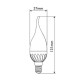 Λάμπα LED κεράκι με τσουνί 6W SMD F37 E14 Vitoone