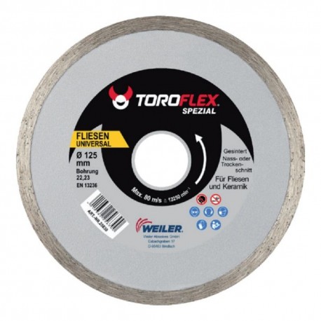 Δίσκος διαμαντέ δομικών υλικών Φ125 Toroflex spezial  weiler 25633