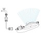 Ποτιστικό μπεκ ταλάντωσης 18 οπών SIDERAL GF80005662 G.F. GARDEN
