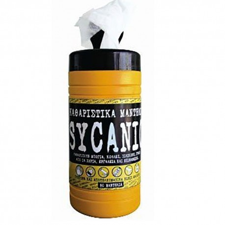 Μαντηλάκια καθαρισμού 17x17cm Sycanic 50 τεμ.
