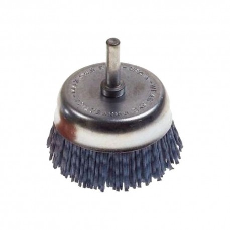 Βούρτσα καμπάνα νάυλον Φ70 με αξονάκι 6mm PG 497.40
