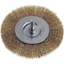 Συρματόβουρτσα στρογγυλή Φ75 με αξονάκι 6mm PG 470.00