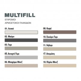 Multifill 2-5 έγχρωμος αρμόστοκος πλακιδίων 2kg ISOMAT