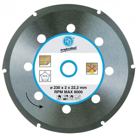 Δίσκος κοπής ξύλου Φ230x2x22.2mm PG 419.95