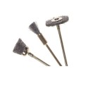 Συρματόβουρτσες μίνι με αξονάκι Φ2.35mm σετ 3 τεμ. PG 476.00