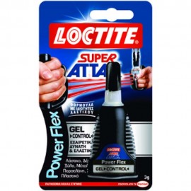 Κόλλα Στιγμής Super Attak Gel Control Power Flex 3gr Loctite