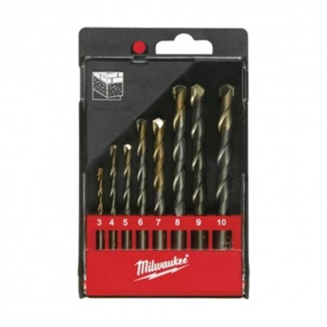 Διαμαντοτρύπανα Σετ 8 τεμ. Φ3-Φ10 Milwaukee 4932352334