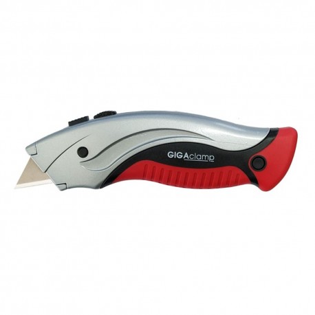 Μαχαίρι μοκέτας βαρέος τύπου αλουμινίου με τραπεζοειδή λάμα UK101 Gigaclamp