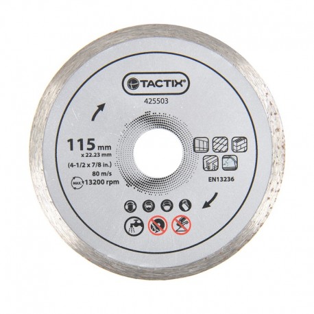 Δίσκος διαμαντέ Φ115 πλακιδίων Tactix 425503