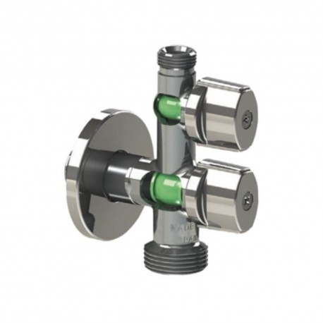 Διακόπτης γωνιακός δύο εξόδων 1/2" ARCO COMBI5MAC
