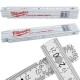 Μέτρο σπαστό ξύλινο λευκό 2m Milwaukee 4932459302