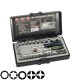 Καρυδάκια Spline και καστάνια 1/4" σετ 40 τεμ. FORCE 2405Q